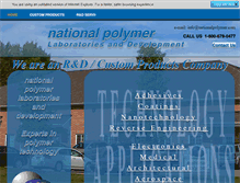 Tablet Screenshot of nationalpolymer.com